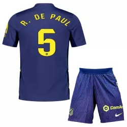 Atlético Madrid R. De Paul 5 Tenue Kind Uit 2025/26 Atlético Madrid R. De Paul 5 Tenue Kind Uit 2025/26