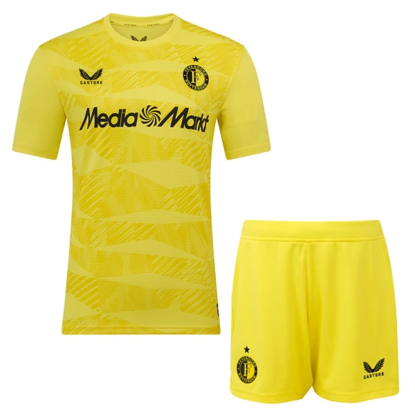Feyenoord Rotterdam Keeper Tenue Kind 2025/26 Gele Feyenoord Rotterdam Keeper Tenue Kind 2025/26 Gele