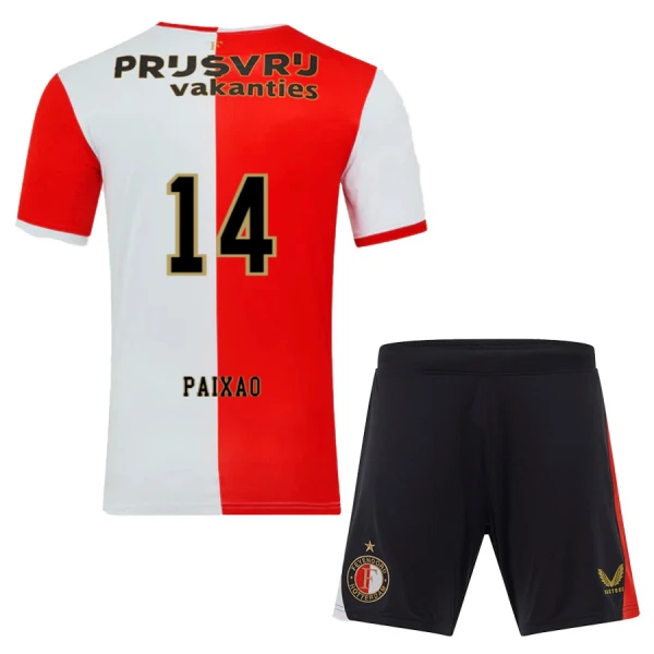 Feyenoord Rotterdam Paixao 14 Tenue Kind Thuis 2025/26 Feyenoord Rotterdam Paixao 14 Tenue Kind Thuis 2025/26