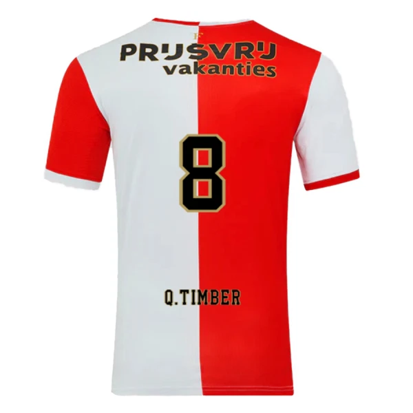 Feyenoord Rotterdam Q. Timber 8 Shirt Heren Thuis 2025/26 Feyenoord Rotterdam Q. Timber 8 Shirt Heren Thuis 2025/26