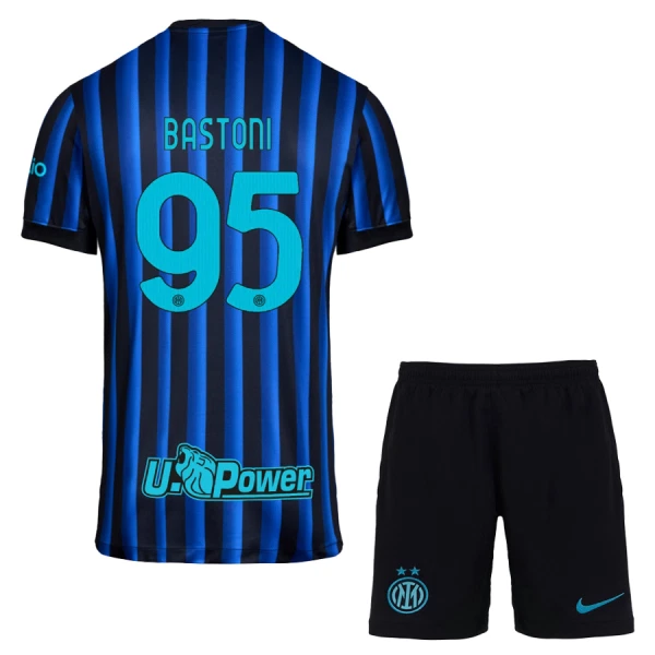 Inter Milan Bastoni 95 Tenue Kind Thuis 2025/26 Inter Milan Bastoni 95 Tenue Kind Thuis 2025/26