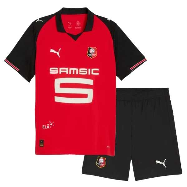 Stade Rennais Tenue Kind Thuis 2025/26 Stade Rennais Tenue Kind Thuis 2025/26
