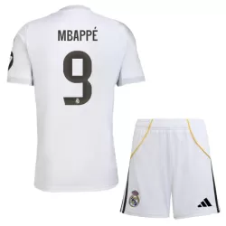 Real Madrid Mbappé 9 Tenue Kind Thuis 2025/26 Real Madrid Mbappé 9 Tenue Kind Thuis 2025/26