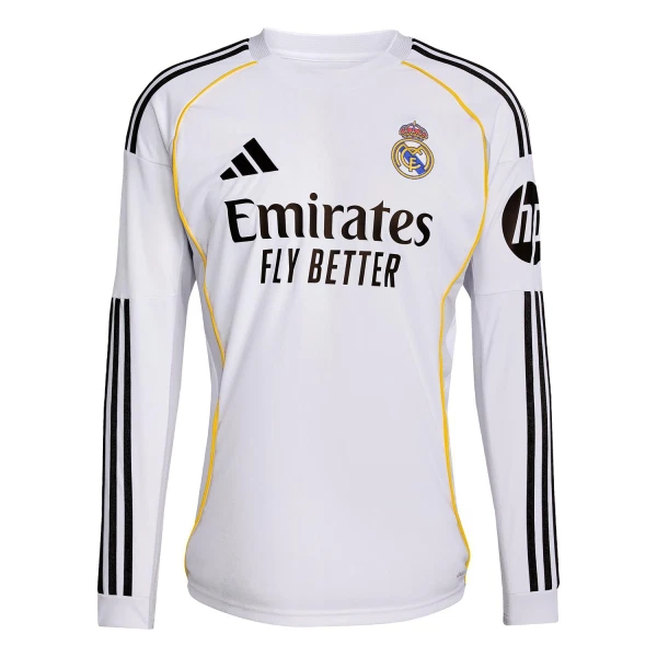 Real Madrid Shirt Heren Thuis 2025/26 Lange Mouw Real Madrid Shirt Heren Thuis 2025/26 Lange Mouw