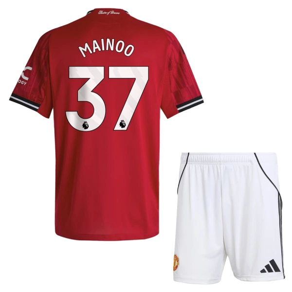 Manchester United Mainoo 37 Tenue Kind Thuis 2025/26 Manchester United Mainoo 37 Tenue Kind Thuis 2025/26