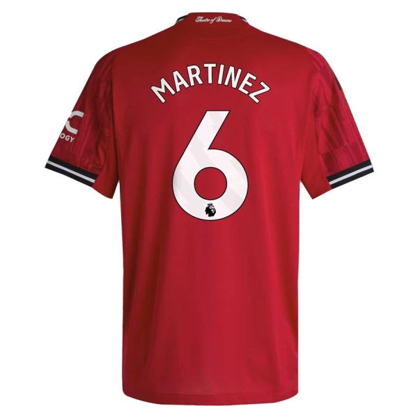 Manchester United Martinez 6 Shirt Heren Thuis 2025/26 Manchester United Martinez 6 Shirt Heren Thuis 2025/26