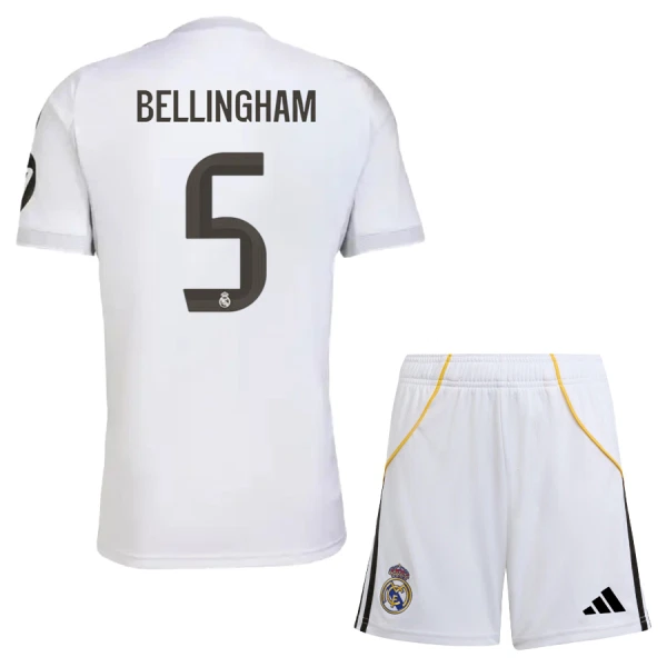 Real Madrid Bellingham 5 Tenue Kind Thuis 2025/26 Real Madrid Bellingham 5 Tenue Kind Thuis 2025/26