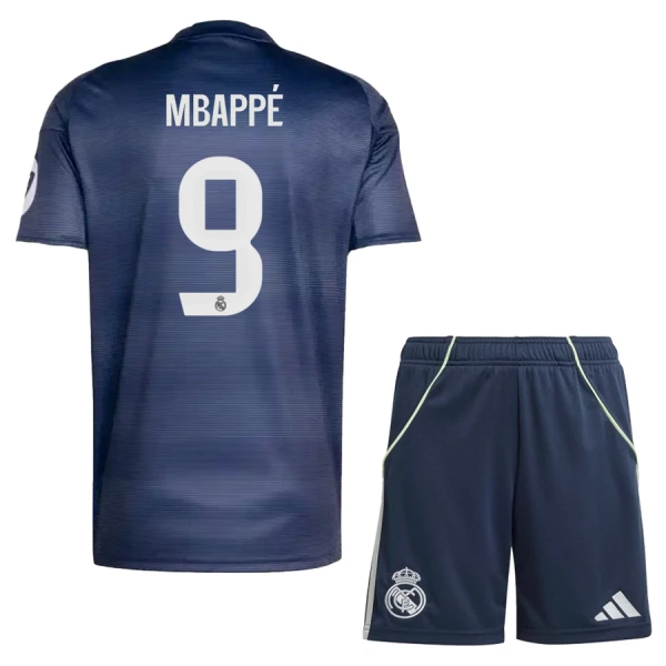 Real Madrid Mbappé 9 Tenue Kind Uit 2025/26 Real Madrid Mbappé 9 Tenue Kind Uit 2025/26