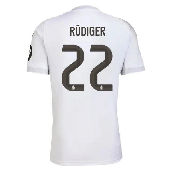 Real Madrid Rudiger 22 Shirt Heren Thuis 2025/26 Real Madrid Rudiger 22 Shirt Heren Thuis 2025/26