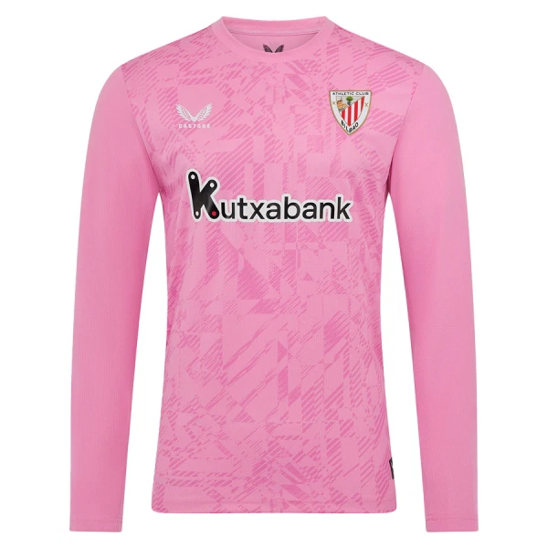 Athletic Bilbao Keeper Shirt Heren 2025/26 Lange Mouw Roze Athletic Bilbao Keeper Shirt Heren 2025/26 Lange Mouw Roze