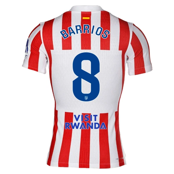 Atlético Madrid Barrios 8 Shirt Heren Thuis 2025/26 Atlético Madrid Barrios 8 Shirt Heren Thuis 2025/26