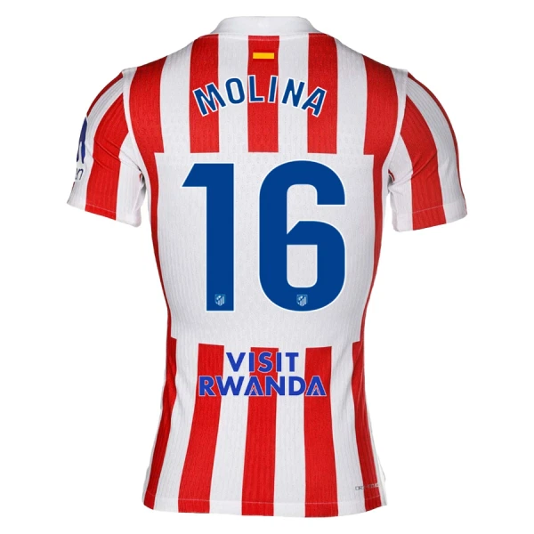 Atlético Madrid Molina 16 Shirt Heren Thuis 2025/26 Atlético Madrid Molina 16 Shirt Heren Thuis 2025/26