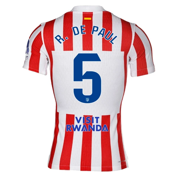 Atlético Madrid R. De Paul 5 Tenue Kind Thuis 2025/26