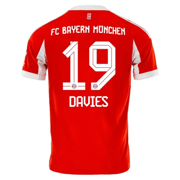 FC Bayern München Alphonso Davies 19 Shirt Heren Thuis 2025/26 FC Bayern München Alphonso Davies 19 Shirt Heren Thuis 2025/26