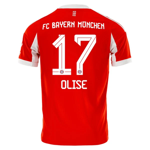 FC Bayern München Olise 17 Shirt Heren Thuis 2025/26 FC Bayern München Olise 17 Shirt Heren Thuis 2025/26