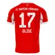FC Bayern München Olise 17 Shirt Heren Thuis 2025/26 FC Bayern München Olise 17 Shirt Heren Thuis 2025/26