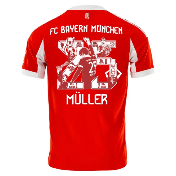 FC Bayern München Thomas Müller 25 Tenue Kind Thuis 2025/26 - Speciaal