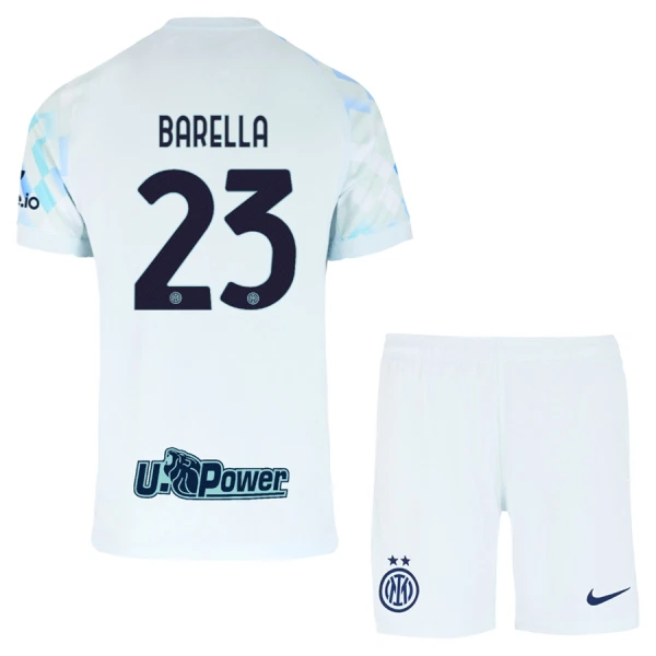 Inter Milan Barella 23 Tenue Kind Uit 2025/26 Inter Milan Barella 23 Tenue Kind Uit 2025/26
