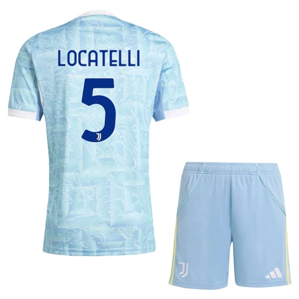 Juventus Locatelli 5 Tenue Kind Uit 2025/26 Juventus Locatelli 5 Tenue Kind Uit 2025/26