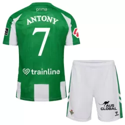 Real Betis Antony 7 Tenue Kind Thuis 2025/26