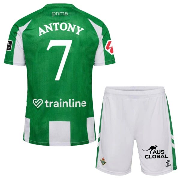 Real Betis Antony 7 Tenue Kind Thuis 2025/26 Real Betis Antony 7 Tenue Kind Thuis 2025/26