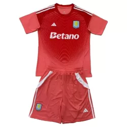 Aston Villa Keeper Tenue Kind 2025/26 Rode Aston Villa Keeper Tenue Kind 2025/26 Rode