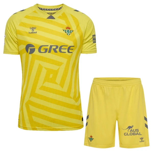 Real Betis Keeper Tenue Kind 2025/26 Gele