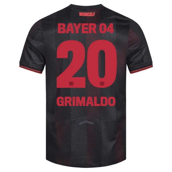 Bayer Leverkusen Alejandro Grimaldo 20 Tenue Kind Thuis 2025/26