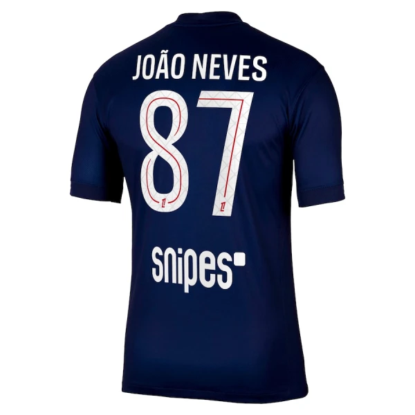 Paris Saint-Germain Joao Neves 87 Shirt Heren Thuis 2025/26