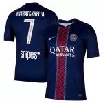 Paris Saint-Germain Kvaratskhelia 7 Shirt Heren Thuis 2025/26