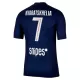 Paris Saint-Germain Kvaratskhelia 7 Shirt Heren Thuis 2025/26