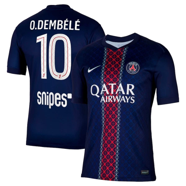 Paris Saint-Germain O. Dembele 10 Shirt Heren Thuis 2025/26