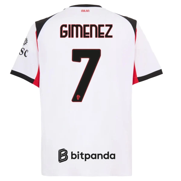 AC Milan Gimenez 7 Shirt Heren Uit 2025/26 AC Milan Gimenez 7 Shirt Heren Uit 2025/26