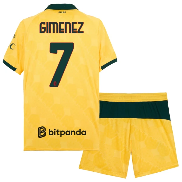 AC Milan Gimenez 7 Tenue Kind Derde 2025/26 AC Milan Gimenez 7 Tenue Kind Derde 2025/26
