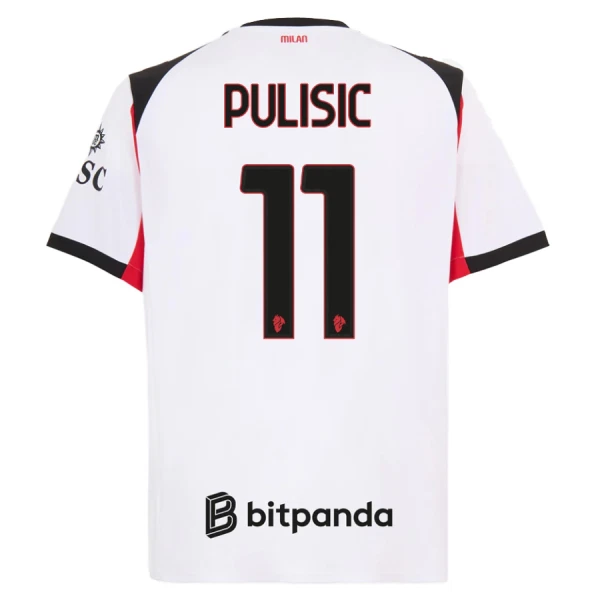 AC Milan Pulisic 11 Shirt Heren Uit 2025/26 AC Milan Pulisic 11 Shirt Heren Uit 2025/26