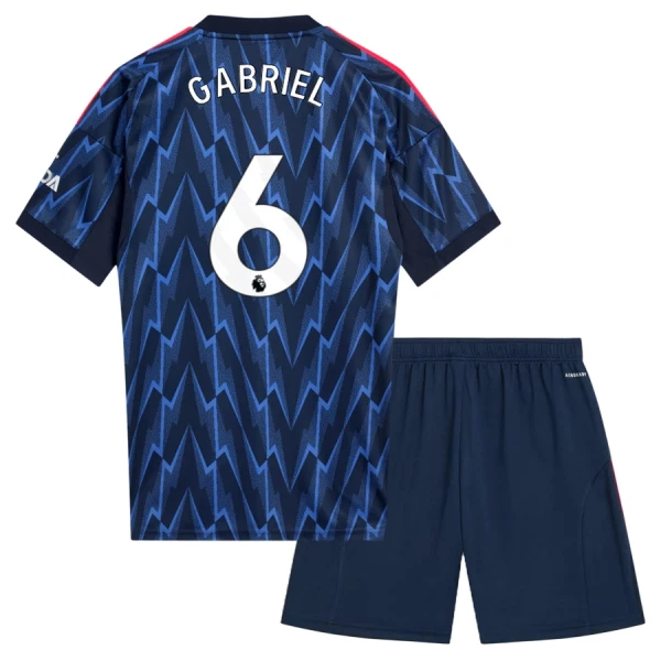 Arsenal Gabriel 6 Tenue Kind Uit 2025/26