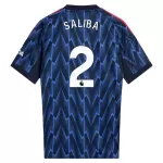 Arsenal Saliba 2 Shirt Heren Uit 2025/26