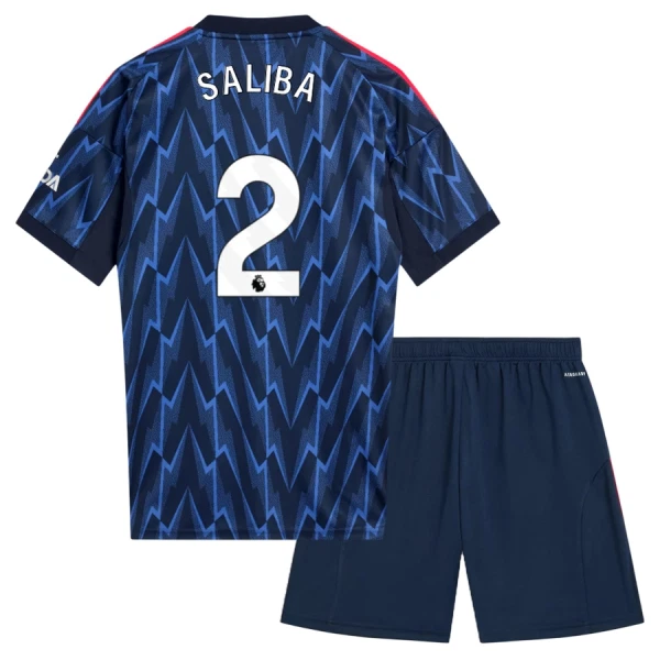Arsenal Saliba 2 Tenue Kind Uit 2025/26 Arsenal Saliba 2 Tenue Kind Uit 2025/26