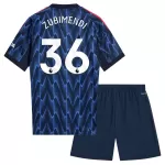 Arsenal Zubimendi 36 Tenue Kind Uit 2025/26