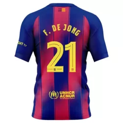 FC Barcelona Frenkie de Jong 21 Shirt Heren Thuis 2025/26 FC Barcelona Frenkie de Jong 21 Shirt Heren Thuis 2025/26