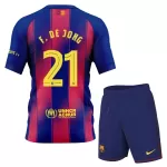 FC Barcelona Frenkie de Jong 21 Tenue Kind Thuis 2025/26