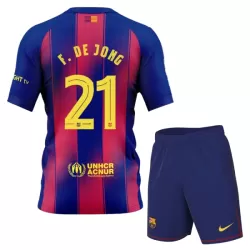 FC Barcelona Frenkie de Jong 21 Tenue Kind Thuis 2025/26 FC Barcelona Frenkie de Jong 21 Tenue Kind Thuis 2025/26