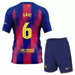 FC Barcelona Gavi 6 Tenue Kind Thuis 2025/26