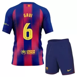 FC Barcelona Gavi 6 Tenue Kind Thuis 2025/26 FC Barcelona Gavi 6 Tenue Kind Thuis 2025/26