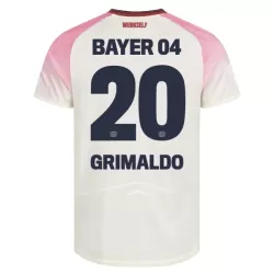 Bayer Leverkusen Alejandro Grimaldo 20 Shirt Heren Uit 2025/26 Bayer Leverkusen Alejandro Grimaldo 20 Shirt Heren Uit 2025/26