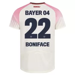 Bayer Leverkusen Victor Boniface 22 Shirt Heren Uit 2025/26 Bayer Leverkusen Victor Boniface 22 Shirt Heren Uit 2025/26