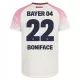 Bayer Leverkusen Victor Boniface 22 Shirt Heren Uit 2025/26 Bayer Leverkusen Victor Boniface 22 Shirt Heren Uit 2025/26