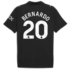 Manchester City Bernardo 20 Shirt Heren Uit 2025/26 Manchester City Bernardo 20 Shirt Heren Uit 2025/26