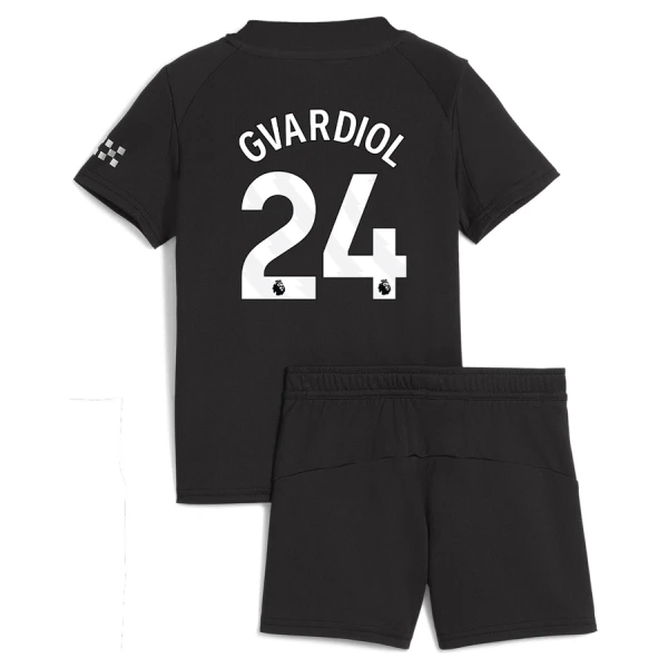 Manchester City Gvardiol 24 Tenue Kind Uit 2025/26