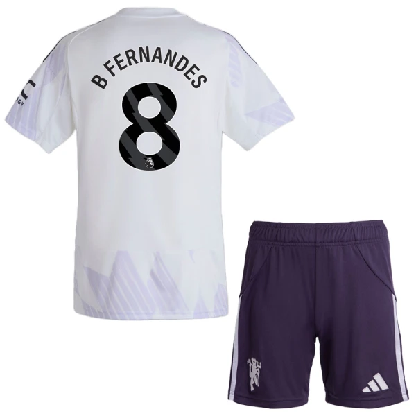 Manchester United Bruno Fernandes 8 Tenue Kind Uit 2025/26